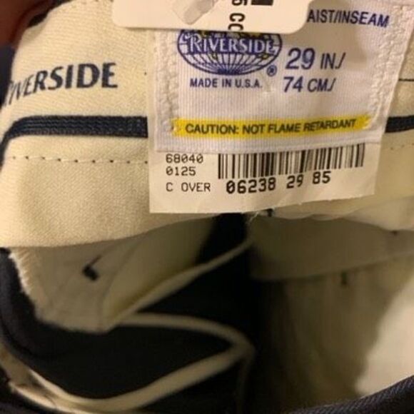 Vintage Riverside Size 29 Budweiser Blue Pleated Uniform Shorts *New-2nds* - Picture 3 of 7